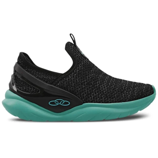 CALZADO OLYMPIKUS ICONIC (NEGRO-TURQUESA) 348
