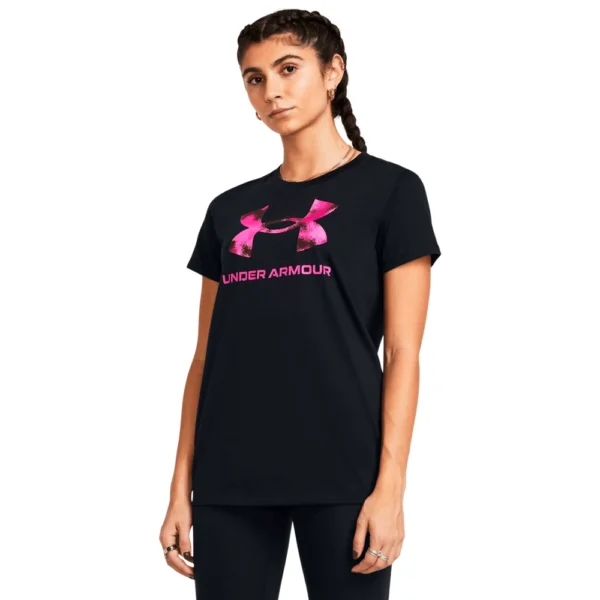 REMERA UA W SPORTSTYLE LOGO SS 1356305-008