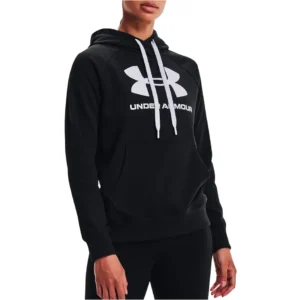 ABRIGO UA RIVAL FLEECE LOGO HOODIE-BLK 1356318001