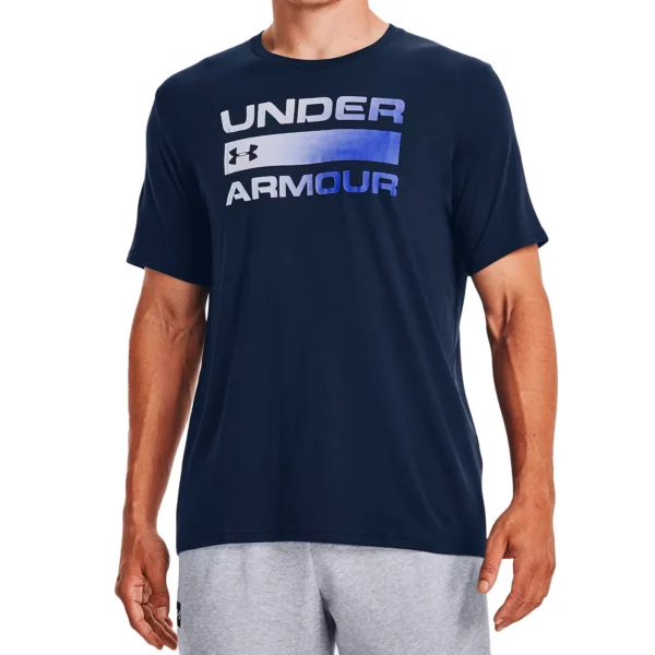 REMERA UA TEAM ISSUE WORDMARK SS-BLU 1329582408