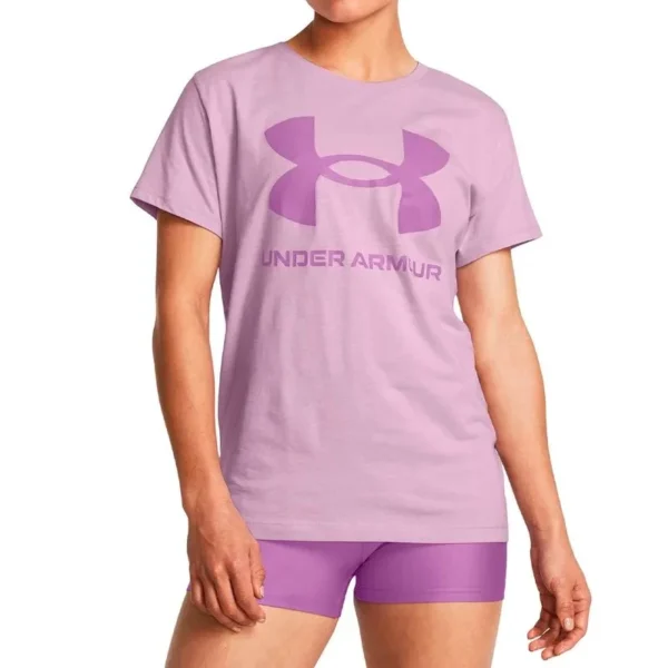 REMERA UA W SPORTSTYLE LOGO SS 1356305543